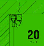 Artiteq Up rail voor plafond