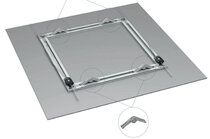 Backframe dibond Rails en panelen ophangen 