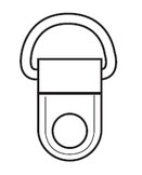 Schroefogen en d-ring hangers