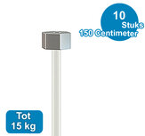 PERLON + GLIJDER, 2mm, 150cm, per 10 stuks 9.4425