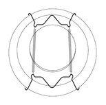 bordenhanger Mini 13-19 cm kleur wit