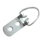 1709 Schroefbeugel, breed, met 2 schroefgaten. 1.000 stuks