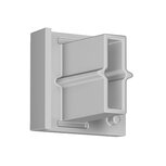 contour rail grijs eindkap per 10 stuks