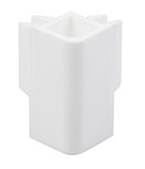  cliprail hoekkap wit