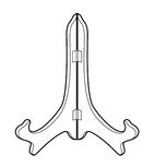 standaard transparant klassiek voor 15-25cm hoog RACO-11 45 20