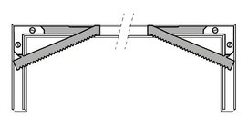 hoekhanger voor aluminium lijsten per 25 sets