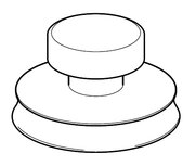 glaszuigertje diameter 83 mm