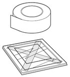 glassguard glas afplakken 50 mm breed rol 90 m