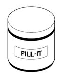pot stopwas kleur zilver ca. 450 gram