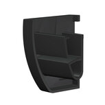 set eindkappen zwart voor de up rail (25 stuks)