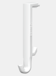 clip hanger wit voor info rail (10 stuks)