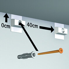 CLICK &amp; CONNECT, CLICK RAIL, 3 RINGS, per 50 stuks 9.4119