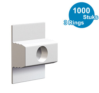 CLICK &amp; CONNECT, CLICK RAIL, 3 RINGS, per 1000 stuks 9.4119B