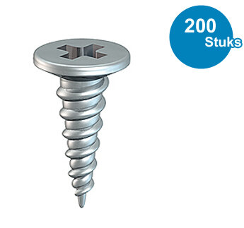 schroef,  d-ring, per 200 stuks 9.4911