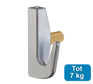 ophanghaak zwaar messing 7 kg voor max. 2 mm perlondraad en staaldraad