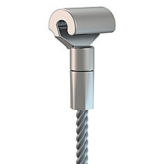 schilderij ophangsysteem click rail set alu staaldraad cobra