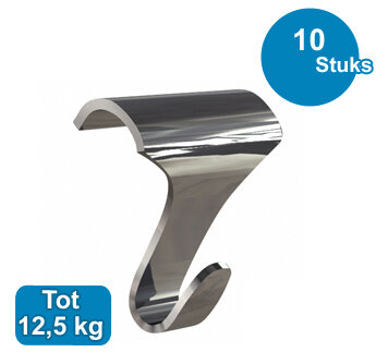 GALLERY-HAAK, VERNIKKELD, 18 mm 12,5 kg, per 10 stuks 9.4238