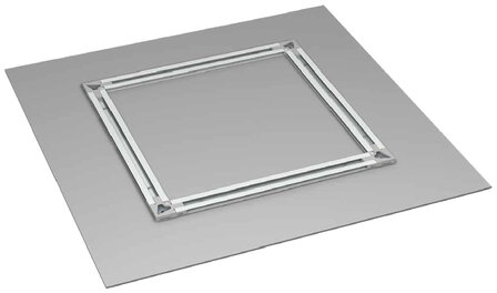 back frame rail 15 mm 300 cm alu brute (5 stuks)