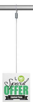 set loop hanger plus draad met haak 300 cm 10 kg (10 sets)