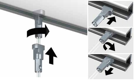 PERLON +TWISTER, 2mm, 100 cm, per 50 stuks 09.23100B