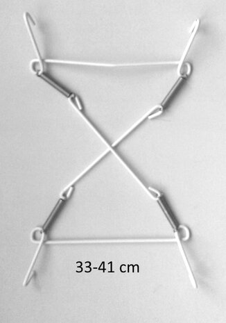 bordenhanger wit XL 33-41 cm extra zwaar