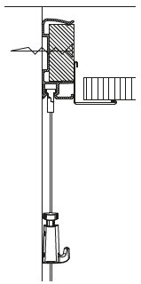 art strip 300 cm zwart voor systeemplafonds