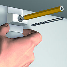 CLICK & CONNECT, CLICK RAIL, 3 RINGS, per 50 stuks 9.4119