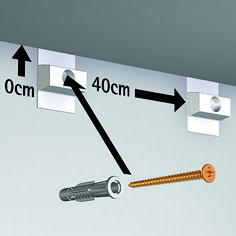 CLICK & CONNECT, CLICK RAIL, 3 RINGS, per 50 stuks 9.4119