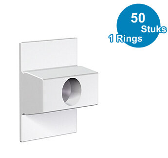 CLICK & CONNECT, CLICK RAIL 1 RING, per 50 stuks 9.4113