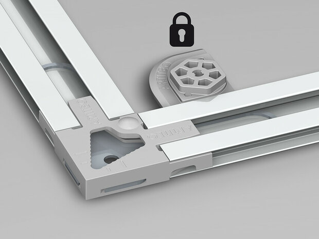 back frame security set (4 clips, 4 pluggen, 4 schroeven)