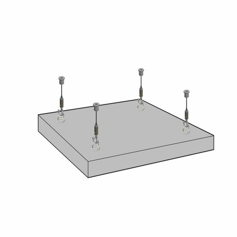 springveer voor akoestische panelen