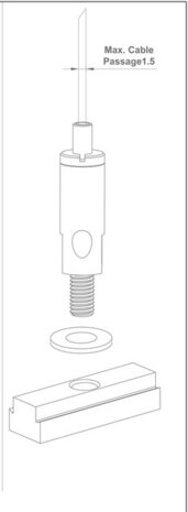 ophangklem XPO rail 1,2 mm per 10 stuks