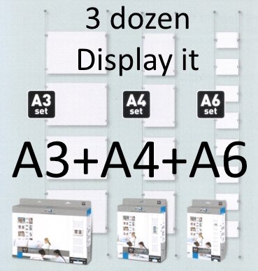 display-it completo all in set A6 A4 A3 compleet