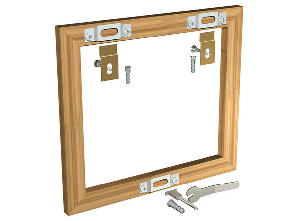 beveiligingsset voor houten lijsten (10 sets)