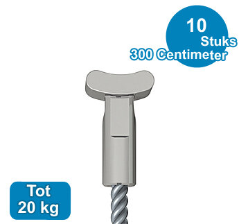 STAALDRAAD + SOLID, RVS, 1,8 mm, 300 cm (10 stuks) 08.43300