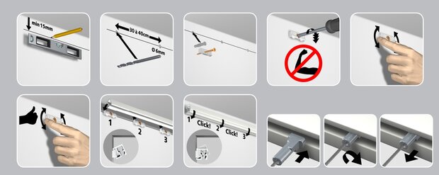 contour rail wit primer 300 cm (5 stuks) 30.11301