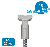STAALDRAAD + SOLID, RVS, 2mm, 200 cm, per 10 stuks 08.43200 STAALDRAAD + SOLID, RVS, 2mm, 200 cm, per 10 stuks 08.43200