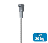 blister art 7, staaldraad 2 mm + twister, 200cm, max. 20kg, per set 9.7077 blister art 7, staaldraad 2 mm + twister, 200cm, max. 20kg, per set 9.7077