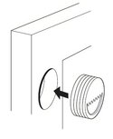 ophangdopje 5 mm hoog 20 mm breed per 1 stuk ophangdopje 5 mm hoog 20 mm breed per 1 stuk