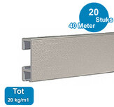 CLICK RAIL, ALU GEBORSTELD, 200 cm, 20 kg/m1, per 20 stuks 9.4340 CLICK RAIL, ALU GEBORSTELD, 200 cm, 20 kg/m1, per 20 stuks 9.4340