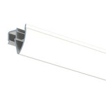 all-in-one kit up rail 200 cm wit RAL 9016 met perlon met glijder en minihaken all-in-one kit up rail 200 cm wit RAL 9016 met perlon met glijder en minihaken