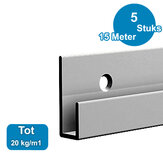 CLASSIC RAIL, ALU ANOD, 300 cm, 20 kg /m1, per 5 stuks 9.4306 CLASSIC RAIL, ALU ANOD, 300 cm, 20 kg /m1, per 5 stuks 9.4306