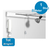 COMBI RAIL, PRO LIGHT, 200 cm rail, 50 kg /m1 40.11200 incl. ophangaccessoires COMBI RAIL, PRO LIGHT, 200 cm rail, 50 kg /m1 40.11200 incl. ophangaccessoires