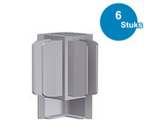 click rail grijs, hoekverbinder, blister art 4, per 6 sets van 2 stuks 9.7054 click rail grijs, hoekverbinder, blister art 4, per 6 sets van 2 stuks 9.7054